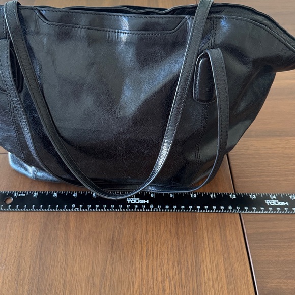 HOBO Black Leather Vintage Tote Bag lots of ❤️ so soft great shape for older bag - Picture 13 of 15